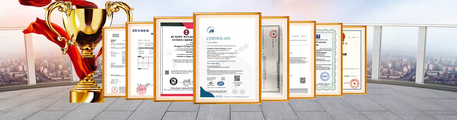 ISO9001/ISO14001/SGS资质证书